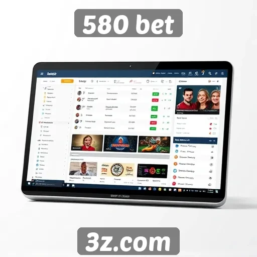 Interface do usuário do site 580 bet é intuitiva